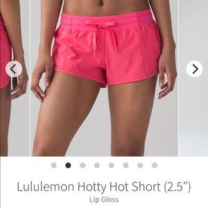 Lululemon Hotty Hot Short 2.5 IN. Lipgloss